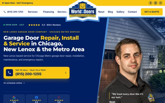 World of Doors website